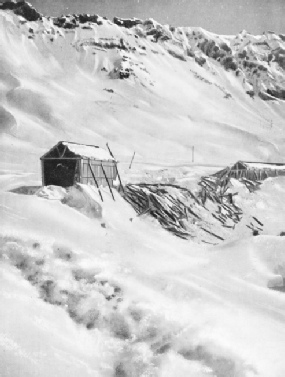 Snow-sheds must be built to protect many sections of the line that cross the formidable barrier of the Andes