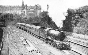 the up Kirkcaldy train passing through Princes Street Gardens, Edinburgh