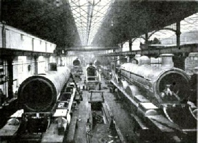 No. 1 Erecting Shop at Gateshead, North Eastern Railway