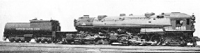 An oil-burning locomotive used on the Southern Pacific Railroad