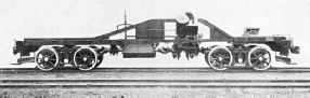 SIDE VIEW OF DIAMOND FRAME OF A HEISLER LOCOMOTIVE