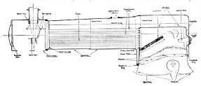 Sectional diagram of a GWR locomotive