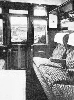 Compartment in a first-class brake saloon on the Great Western Railway