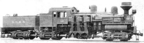 the Shay Geared Locomotive has twelve 4 ft wheels driven through gearing by three vertical cylinders