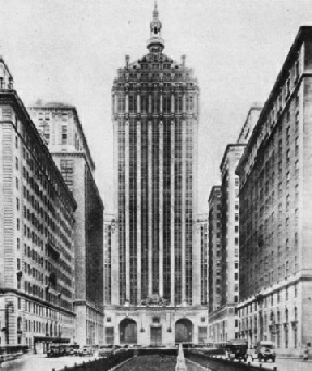 The New York Central Building houses the Administration Offices of the New York Central Railroad