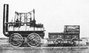 STOCKTON AND DARLINGTON RAILWAY’S first engine, Locomotion