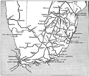 OVER 13,000 MILES OF TRACK are controlled by the South African Railways and Harbours