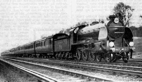 Down Bournemouth Express hauled by a King Arthur class