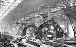 Steam hammers at Queen's Park Works, Glasgow