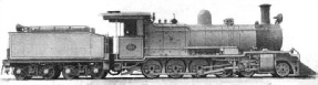 A 4-8-0 LOCOMOTIVE built for the Great Western of Brazil Railway