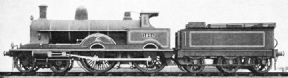 Four-cylinder compound locomotive of the LNWR