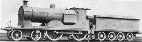 Fitted with a water-tube firebox, a 4-4-0 of the LSWR