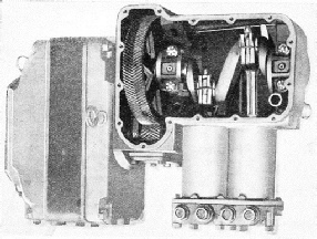 THE INTERIOR of an electric compressor