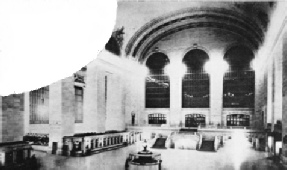 THE UPPER BOOKING HALL of Grand Central Station