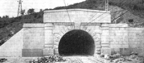 THE NORTHERN PORTAL of the Great Apennine Tunnel