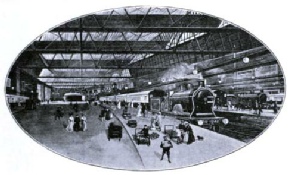 THE GLASGOW EXPRESS LEAVING PRINCES STREET STATION, Caledonian Railway