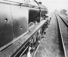LMS Pacific locomotive Princess Royal taken from a carriage window