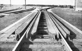 THE BRAKE BEAMS of the electro-magnetic retarders at Whitemoor