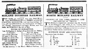 Midlad Counties timetable of 1840