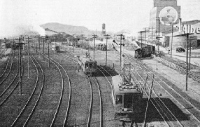 American railroad track