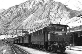 AN ELECTRIC EXPRESS LOCOMOTIVE on the Austrian Federal lines