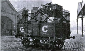 Wire Extensions to Goods Trucks for Bulky Loads, Great Central Railway