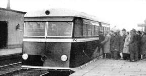 A LEYLAND DIESEL RAIL-CAR in service