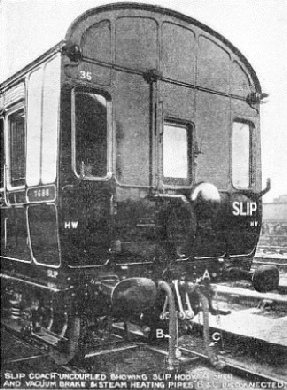 FRONT VIEW of slip coach