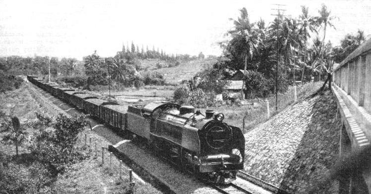 A COAL TRAIN on its journey from Batu Arang, Malaya