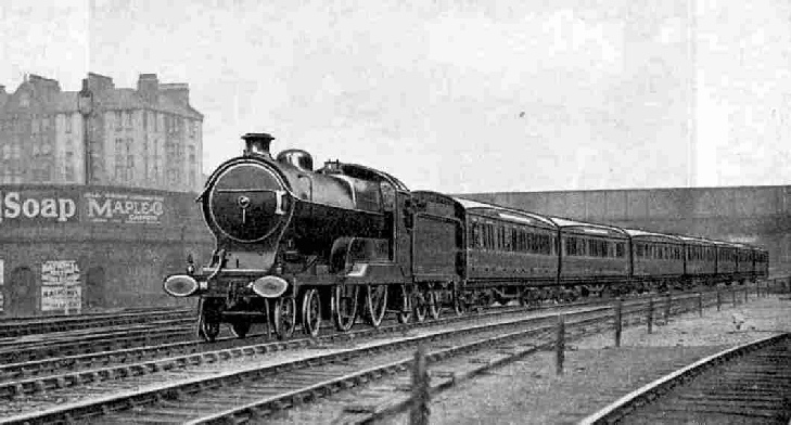 The 3.20 down Manchester Express leaving Marylebone