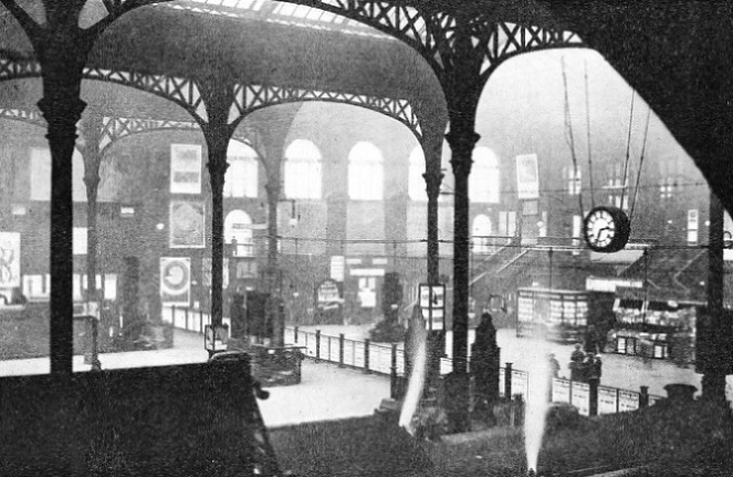 THE INTERIOR OF LIVERPOOL STREET STATION