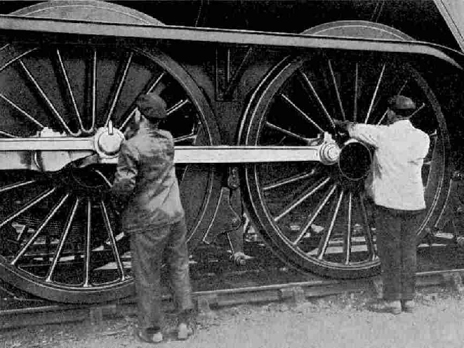 Cleaning and oiling the Giant’s Wheels.