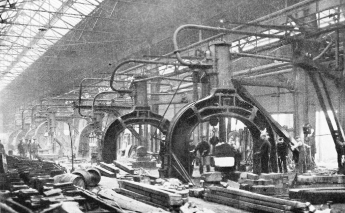 Steam hammers at Queen's Park Works, Glasgow
