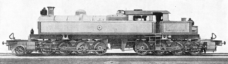 AN ARTICULATED TANK LOCOMOTIVE, one of three 2-8-0 + 0-8-0 “Kitson-Meyer” type engines