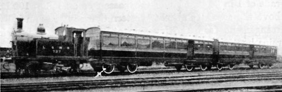 Vestibule train Plymouth district London and South Western railway