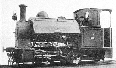 An 0-4-0 tank engine built by W. G. Bagnall, Ltd