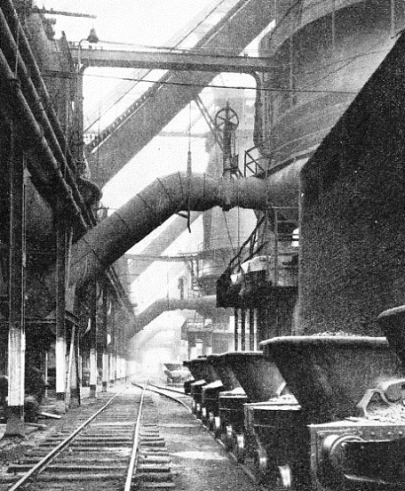 a row of blast-furnaces