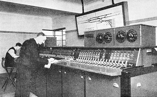 THE INTERIOR OF THE SIGNAL CABIN at Arnos Grove 