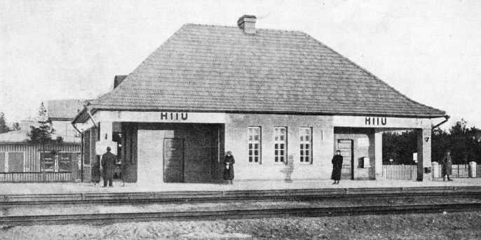 Hiiu, a country railway station in Estonia