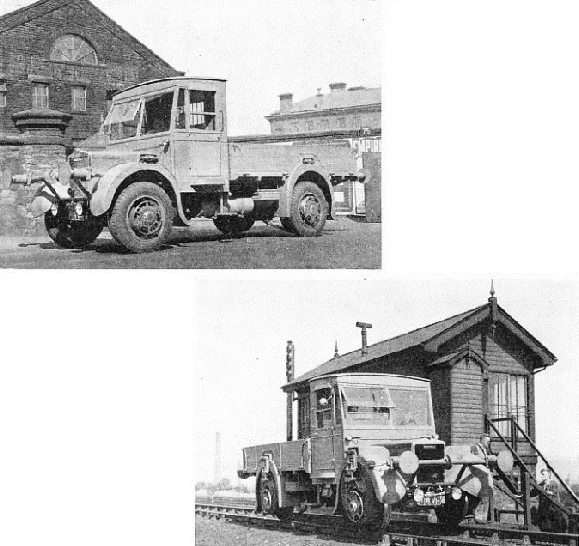 Road-rail lorry built by Karrier Motors