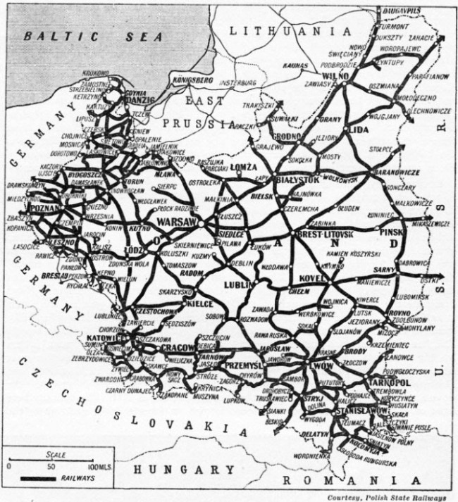Poland's railways in 1935
