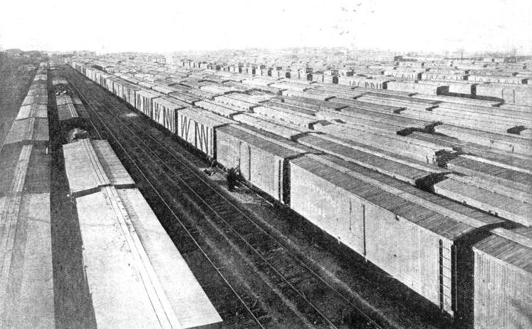 The Canadian Pacific Railway Co’s concentration yards at Winnipeg