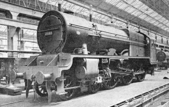 A Royal Scot class locomotive at Derby Works