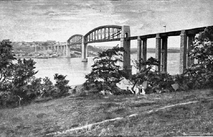 THE ROYAL ALBERT BRIDGE AT SALTASH