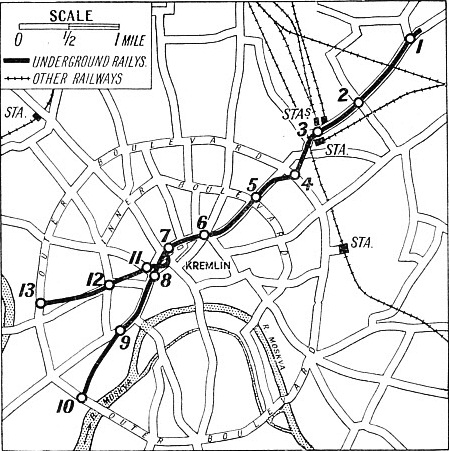 THE FIRST SECTION of Moscow’s underground railway