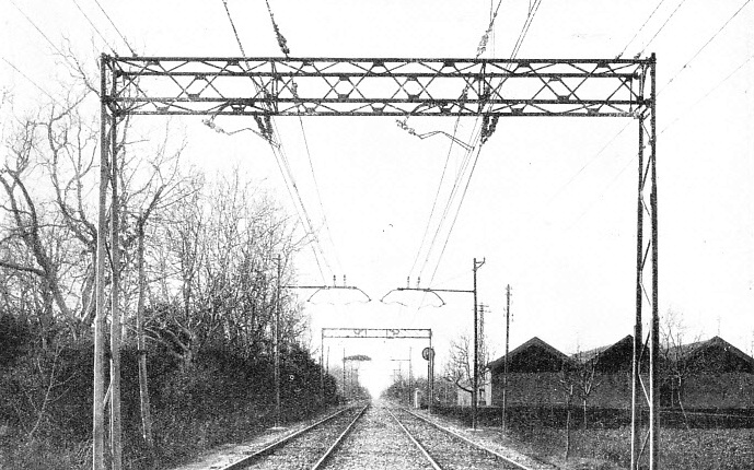 SECTION OF ELECTRIFIED TRACK on the “Direttissima”
