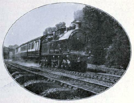 Picking up water in speed, London & North Western Railway