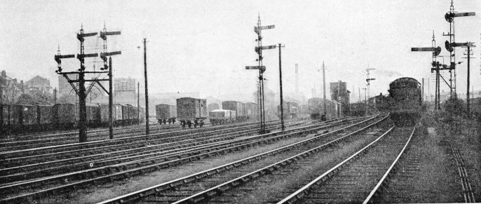 Burrowing junctions connect the goods line near Carlisle with big marshalling yards