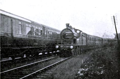 The North Eastern and Lancashire & Yorkshire Expresses, Newcastle-Liverpool, passing each other at full speed