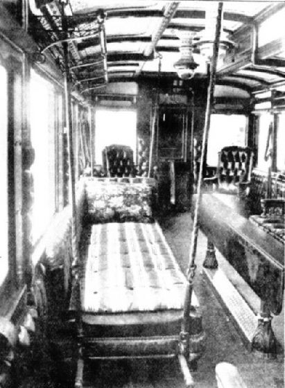 Interior of Invalid Carriage, Great Western Railway